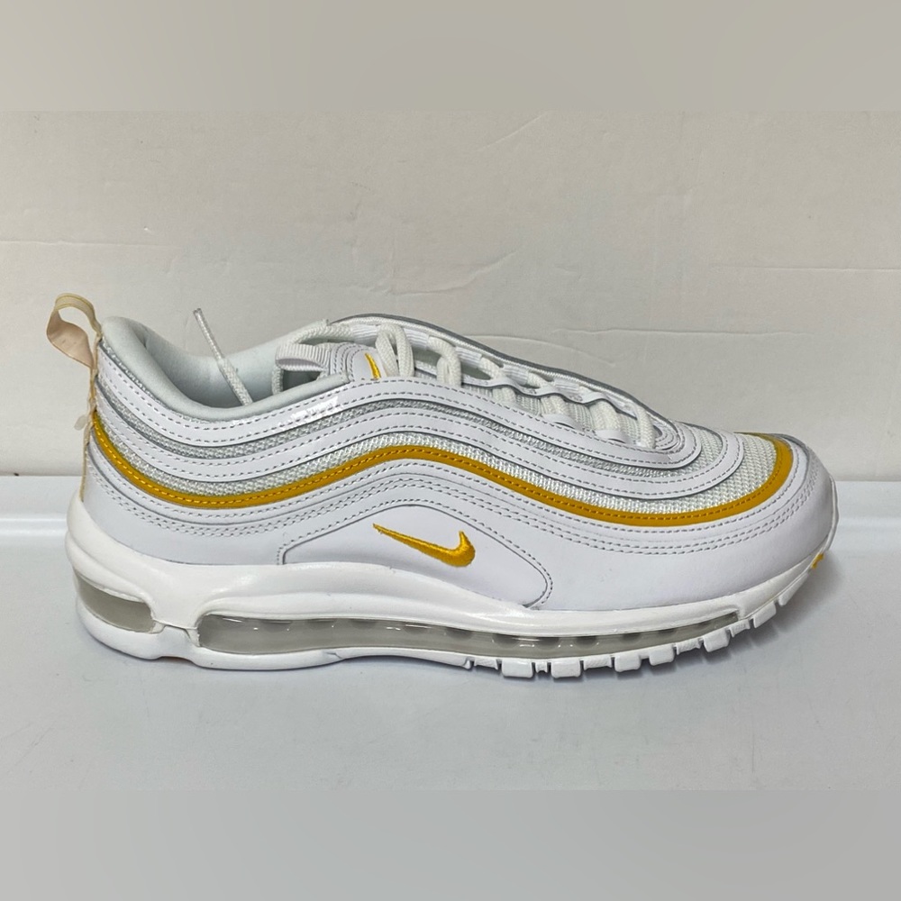Nike Air Max 97 womens SZ 10.5 white university gold DM8268100